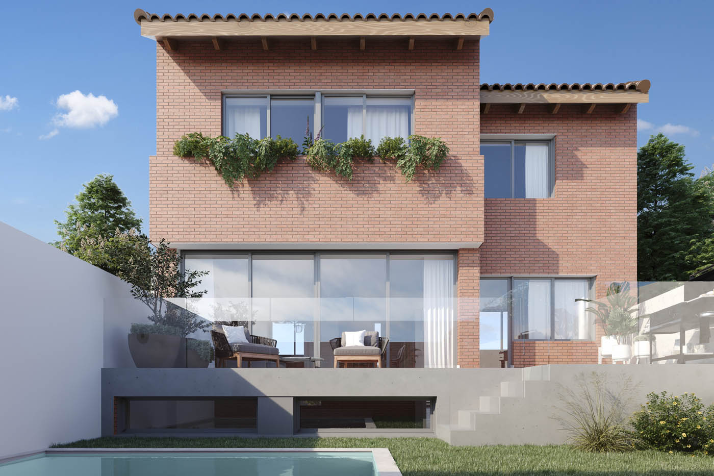 Renders 3D de una vivienda en Colmenar Viejo, Madrid
