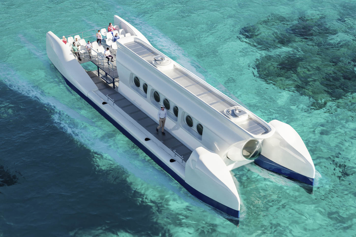 Renders 3D de un submarino turístico en Lanzarote