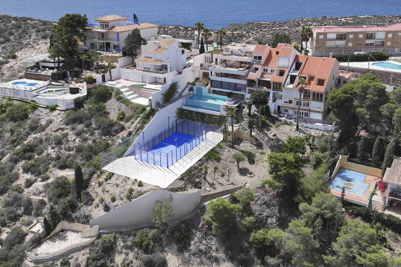 Renders 3D de una vivienda unifamiliar en Mazarrón