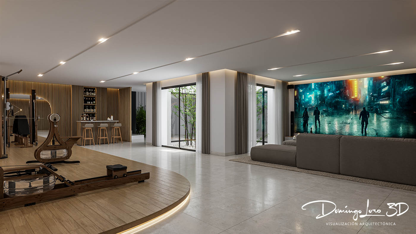 Render 3D arquitectónico realizado por un experto