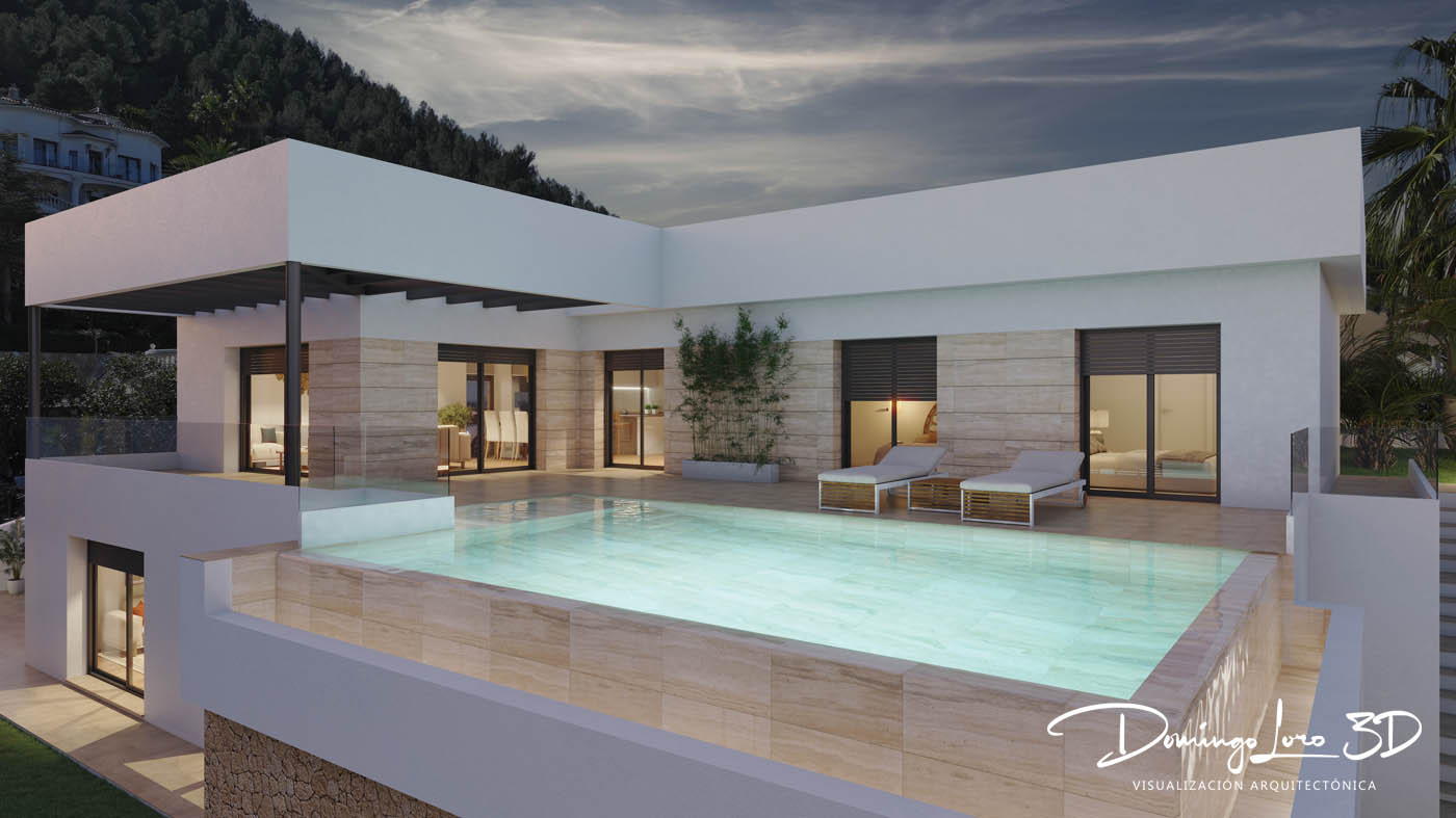 Vista exterior de una promoción inmobiliaria