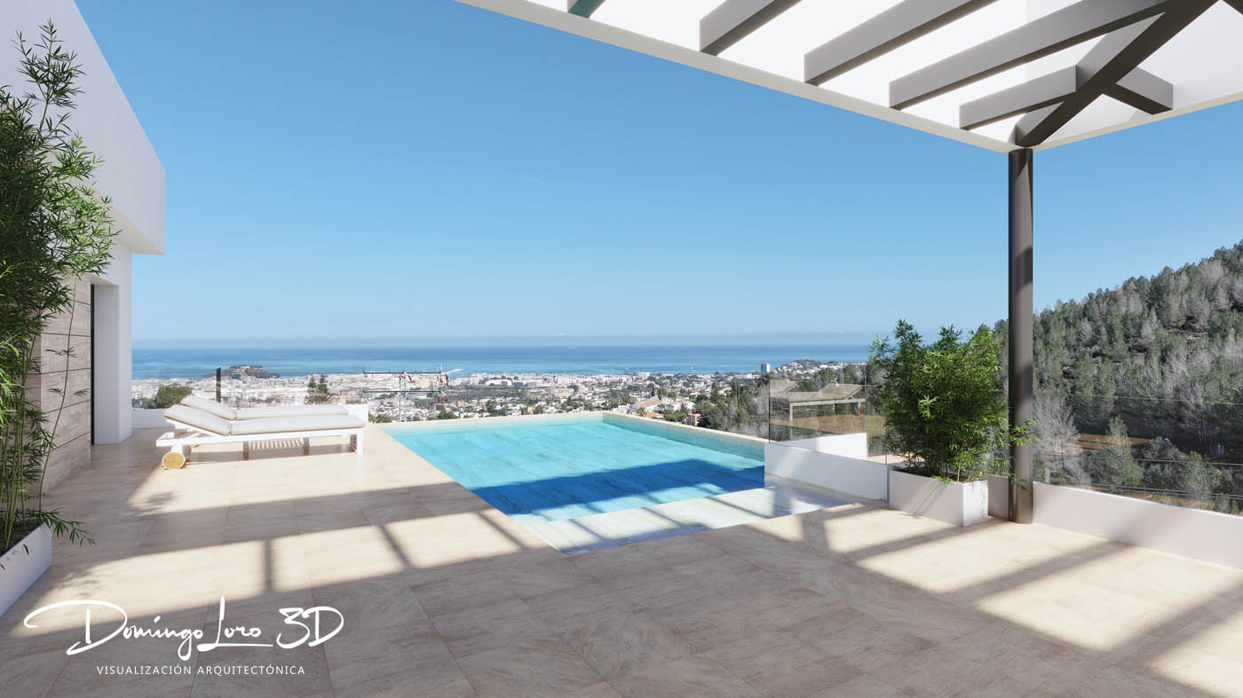 Vista exterior de una promoción inmobiliaria