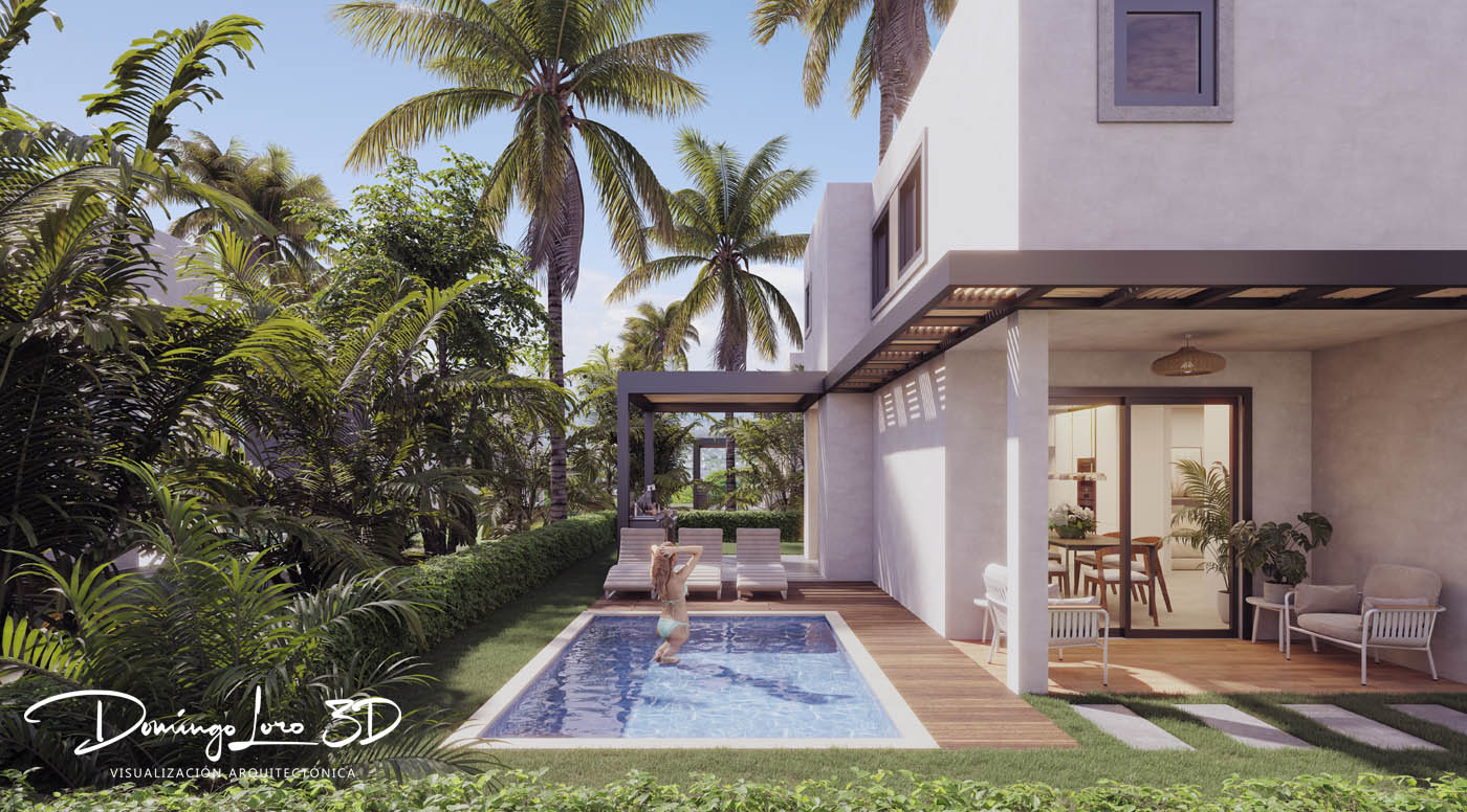 Render 3D fotorrealista
