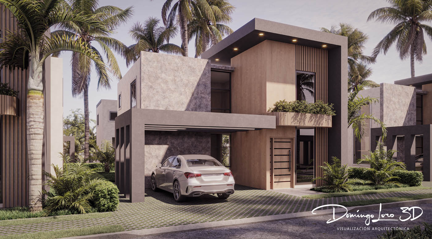 Render 3D fotorrealista
