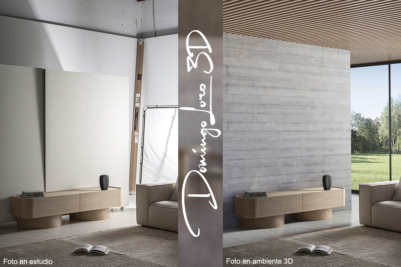 Fotografía en ambiente con infografía 3D
