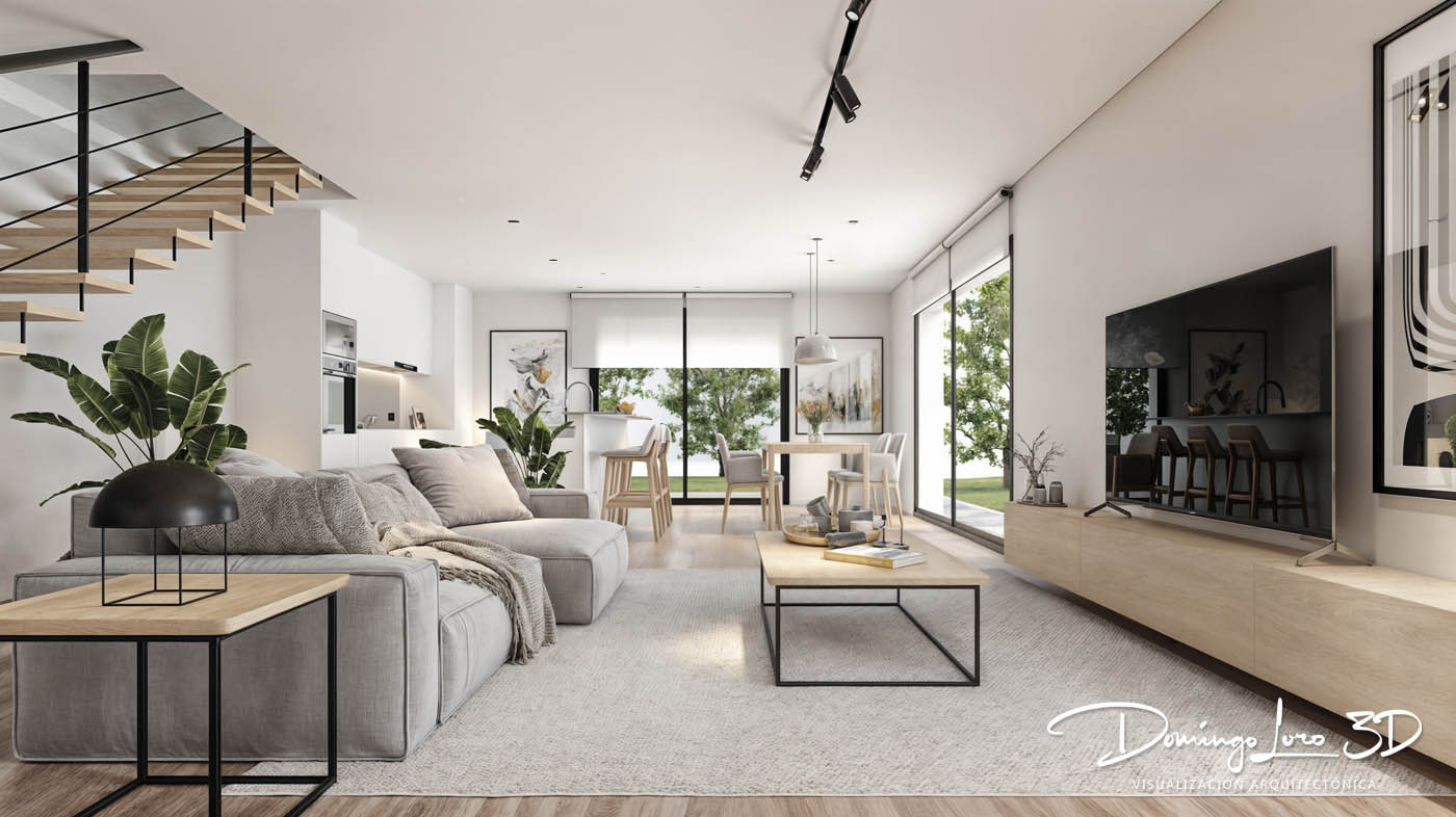 Vista del interior de una vivienda