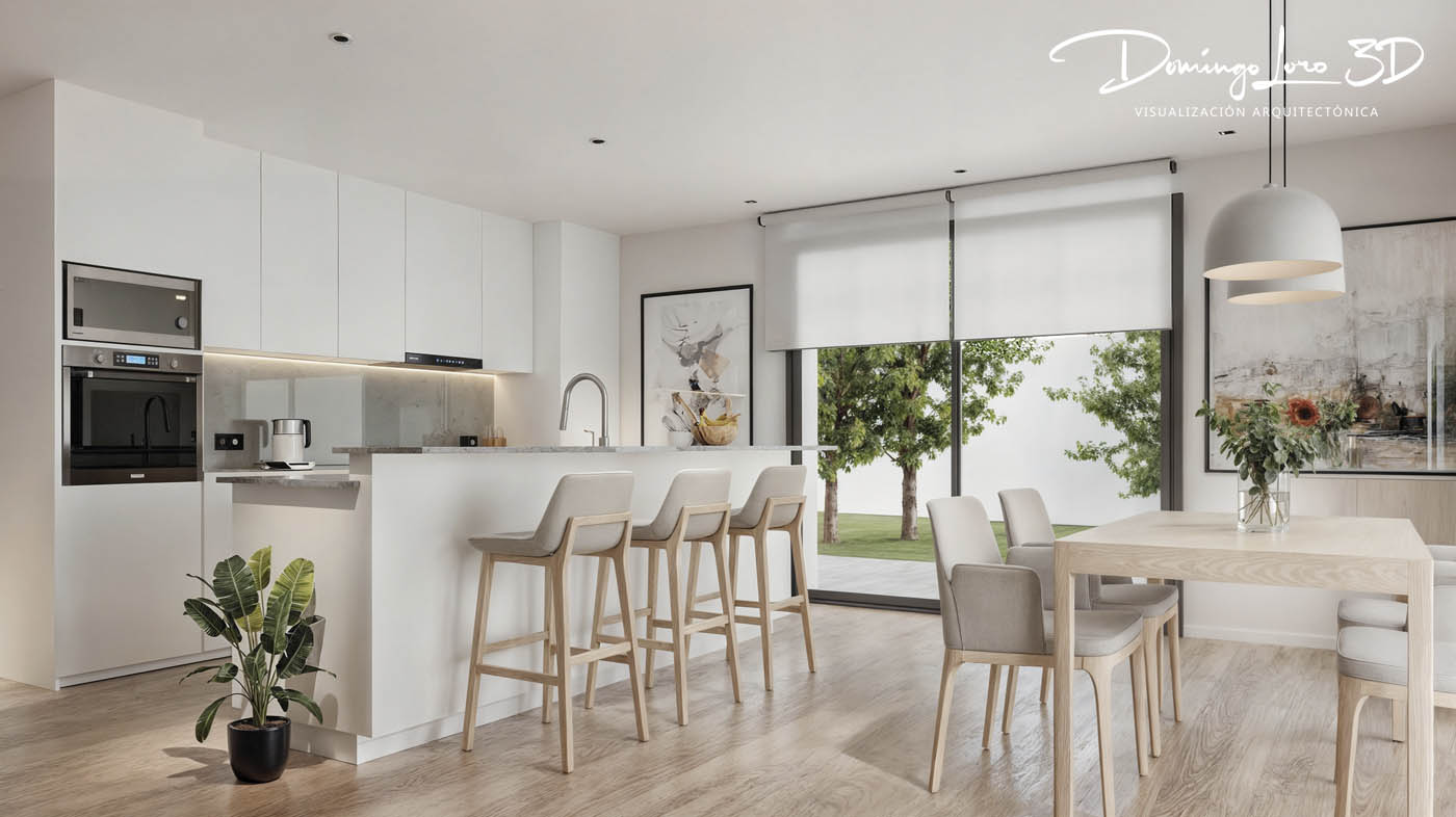 Vista del interior de una vivienda