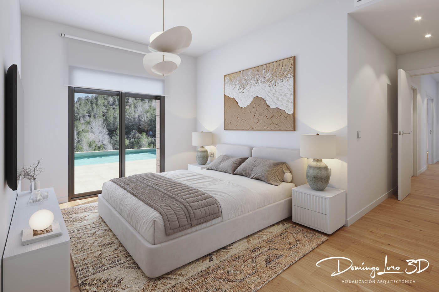 Vista interior de una vivienda