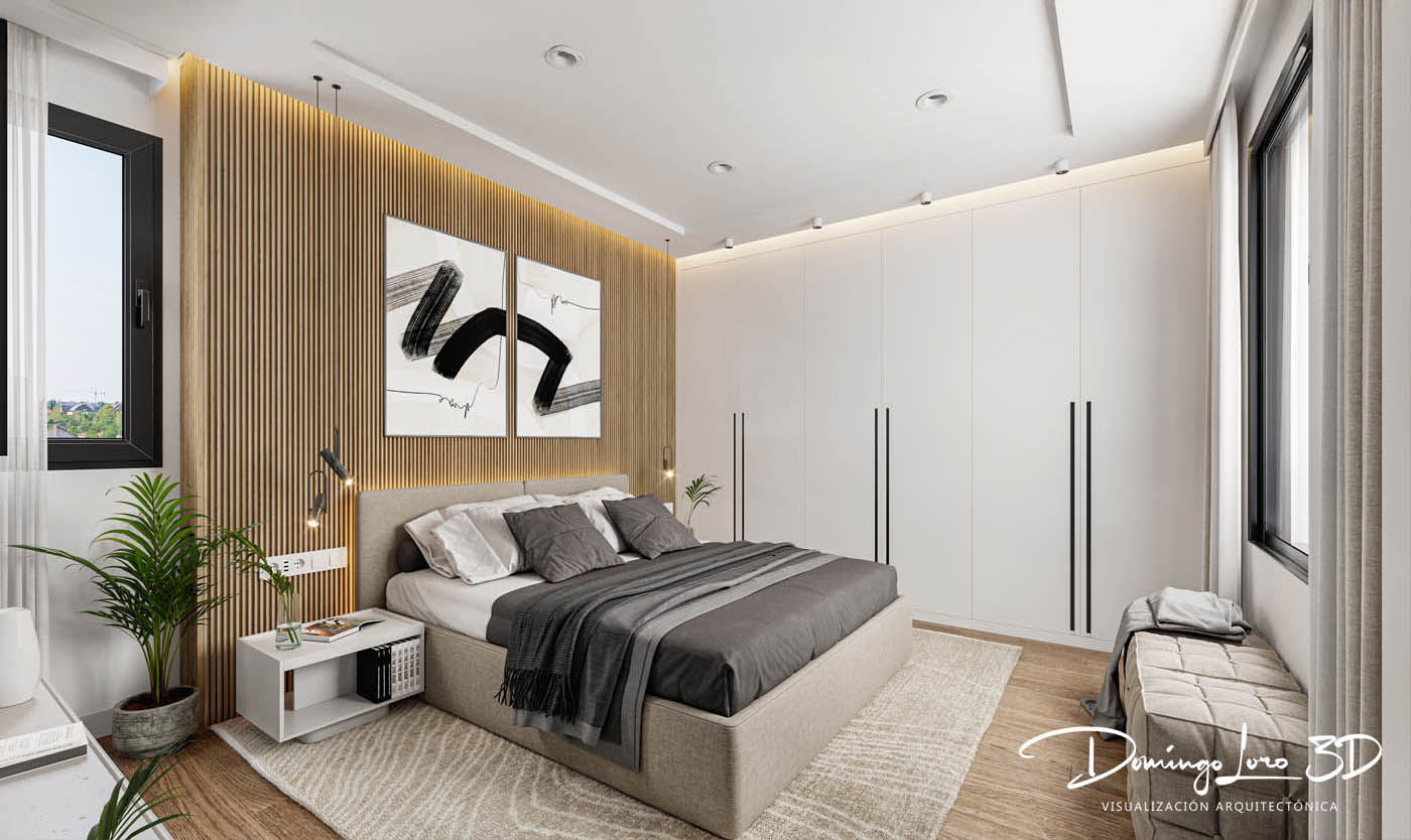 Ejemplo de render 3D para proyectos de interiorismo y decoración