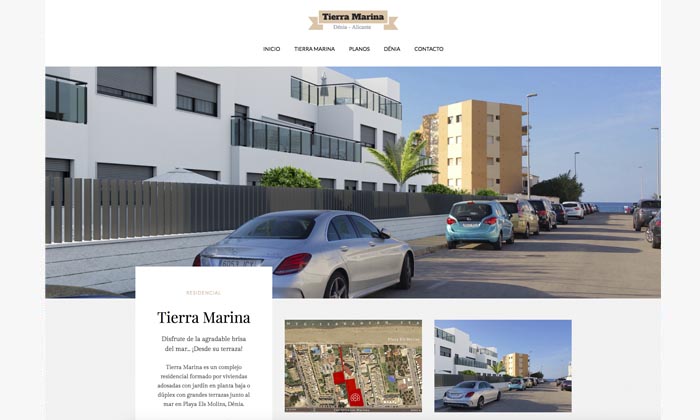 Sitio web Tierra Marina