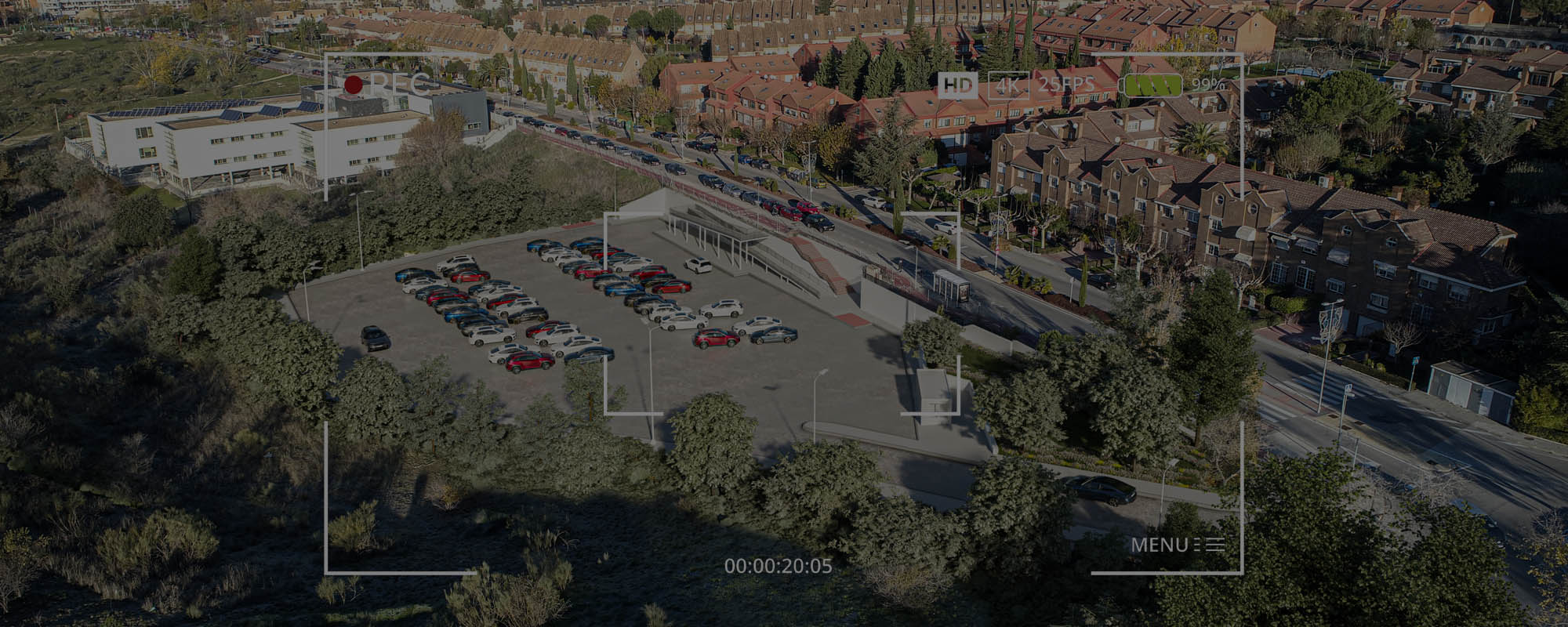 Renders 3D y vídeo de un aparcamiento en Madrid