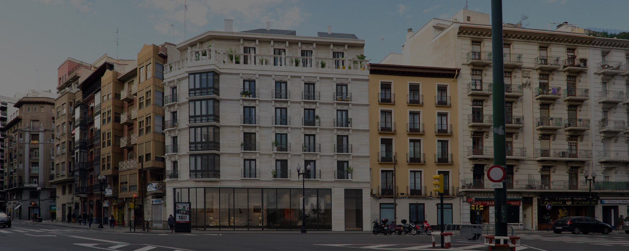 Render 3D de un edificio de lujo en Zaragoza a resolución 8K Ultra HD